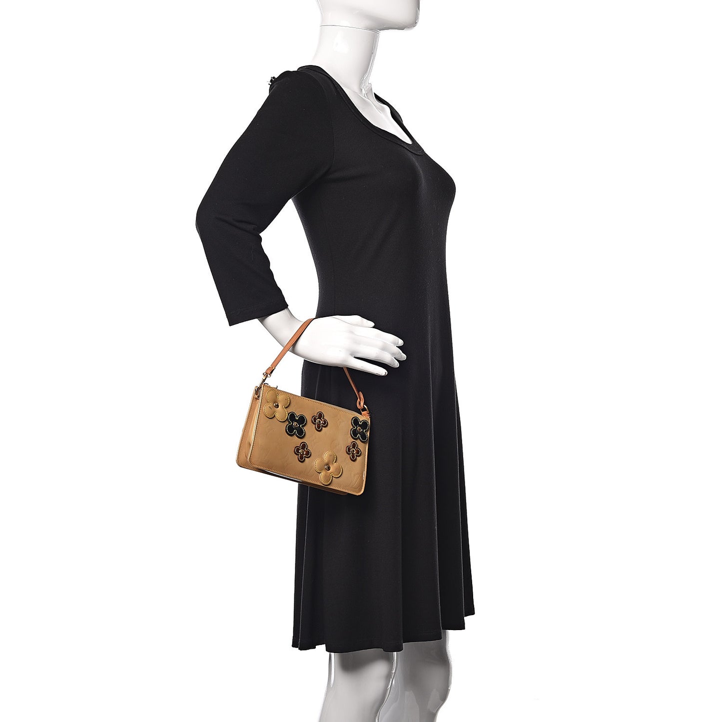 Vernis Lexington Fleurs Pochette Beige