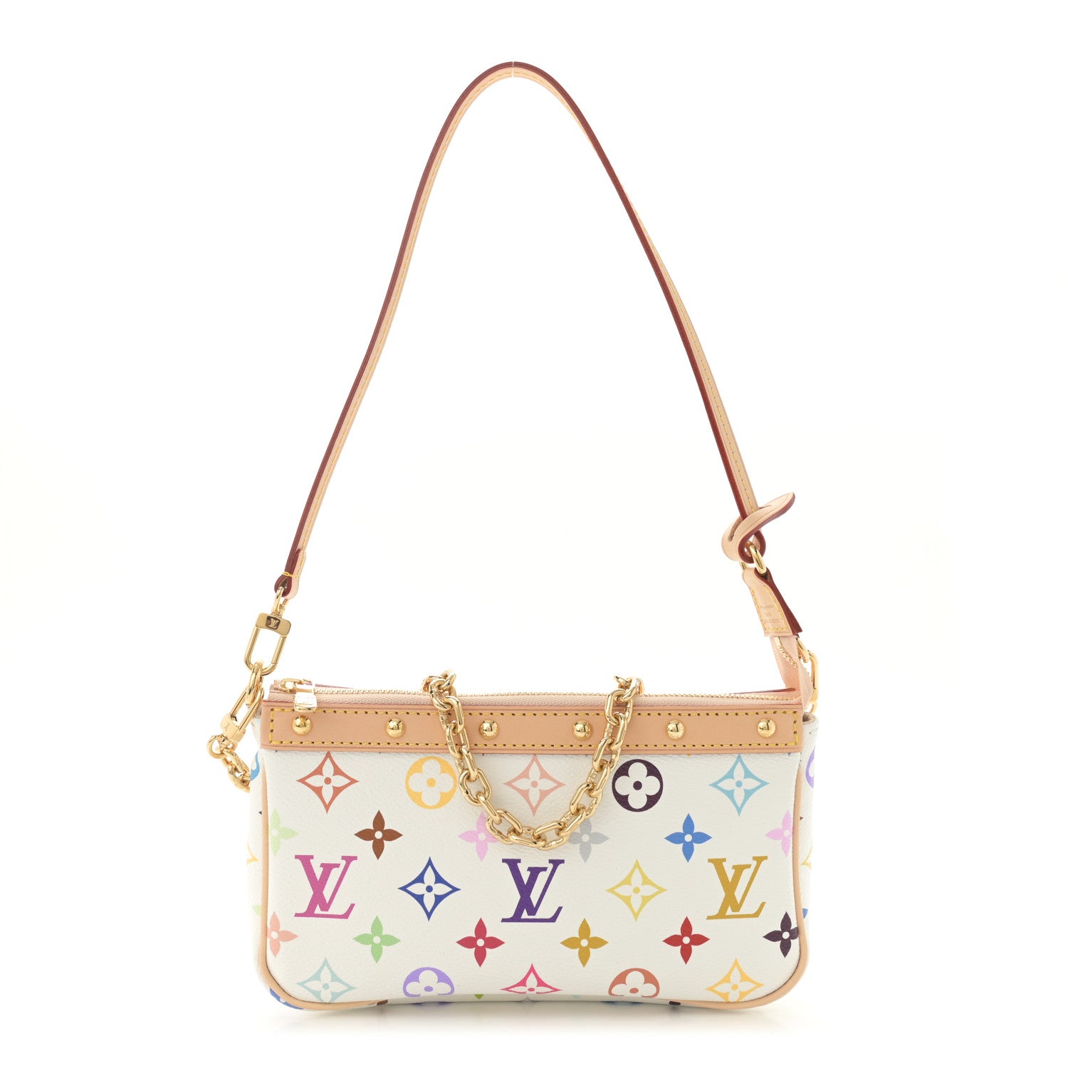 Louis Vuitton LV X TM Monogram Multicolor Pochette Accessories White 1 of 9