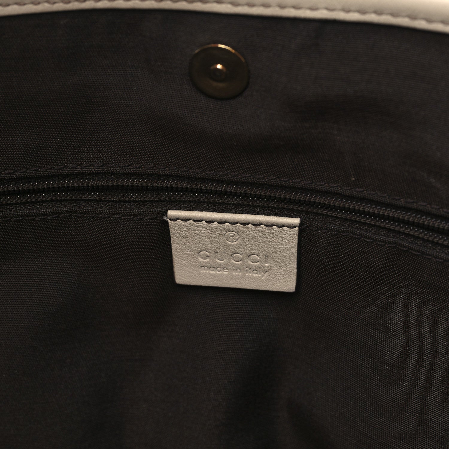 Gucci Monogram Medium New Britt Tote Off White 6 of 12