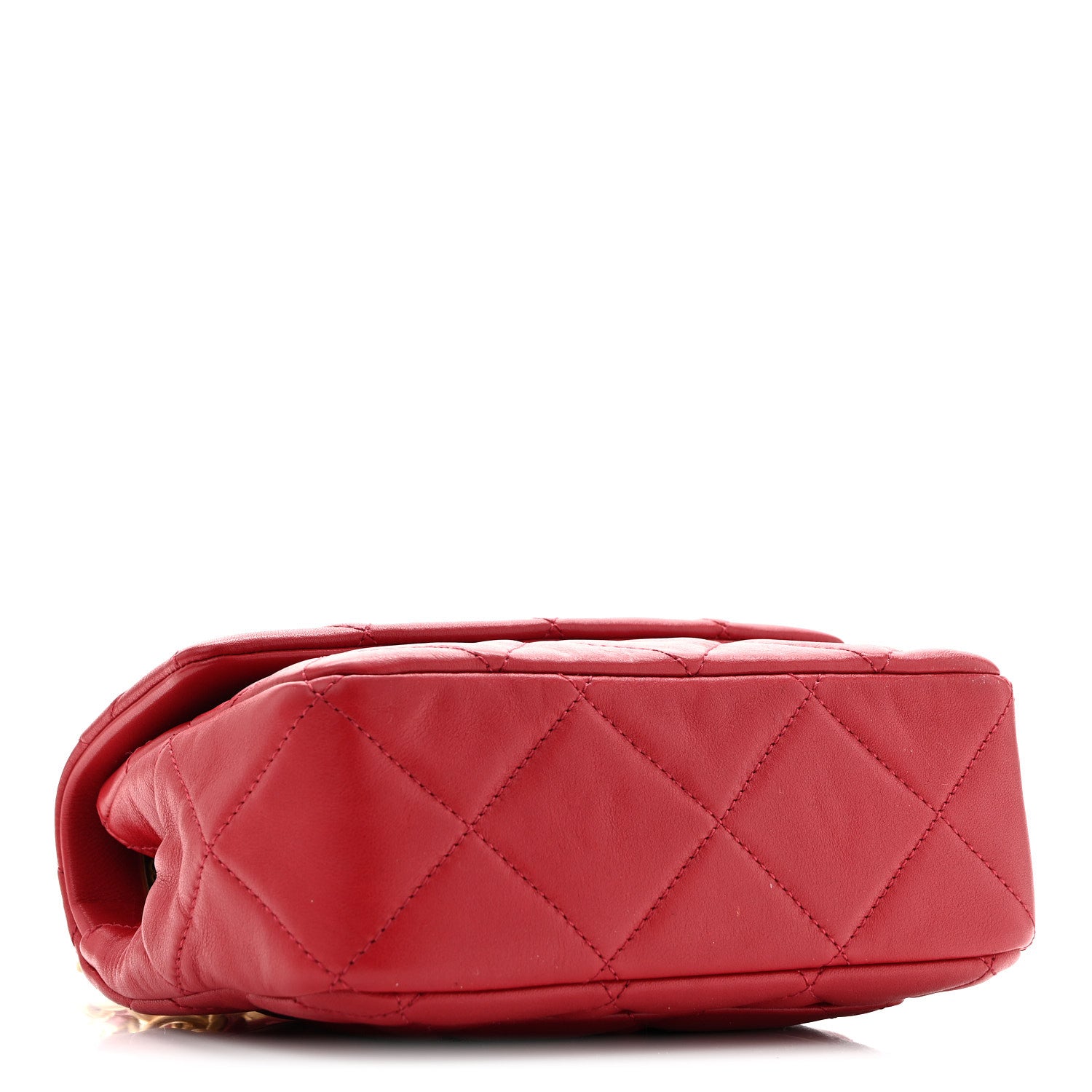 Chanel Calfskin Quilted Mini Charms Flap Red 4 of 13
