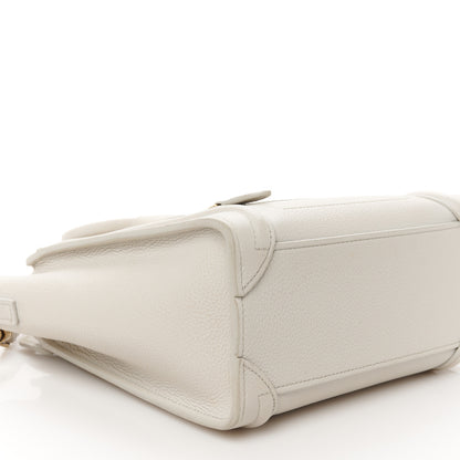Celine Drummed Calfskin Nano Luggage Lune 9 of 11