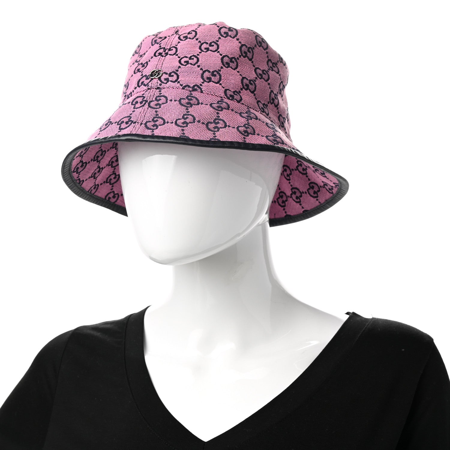 Gucci Canvas GG Monogram Bucket Hat XS Pink 2 of 9