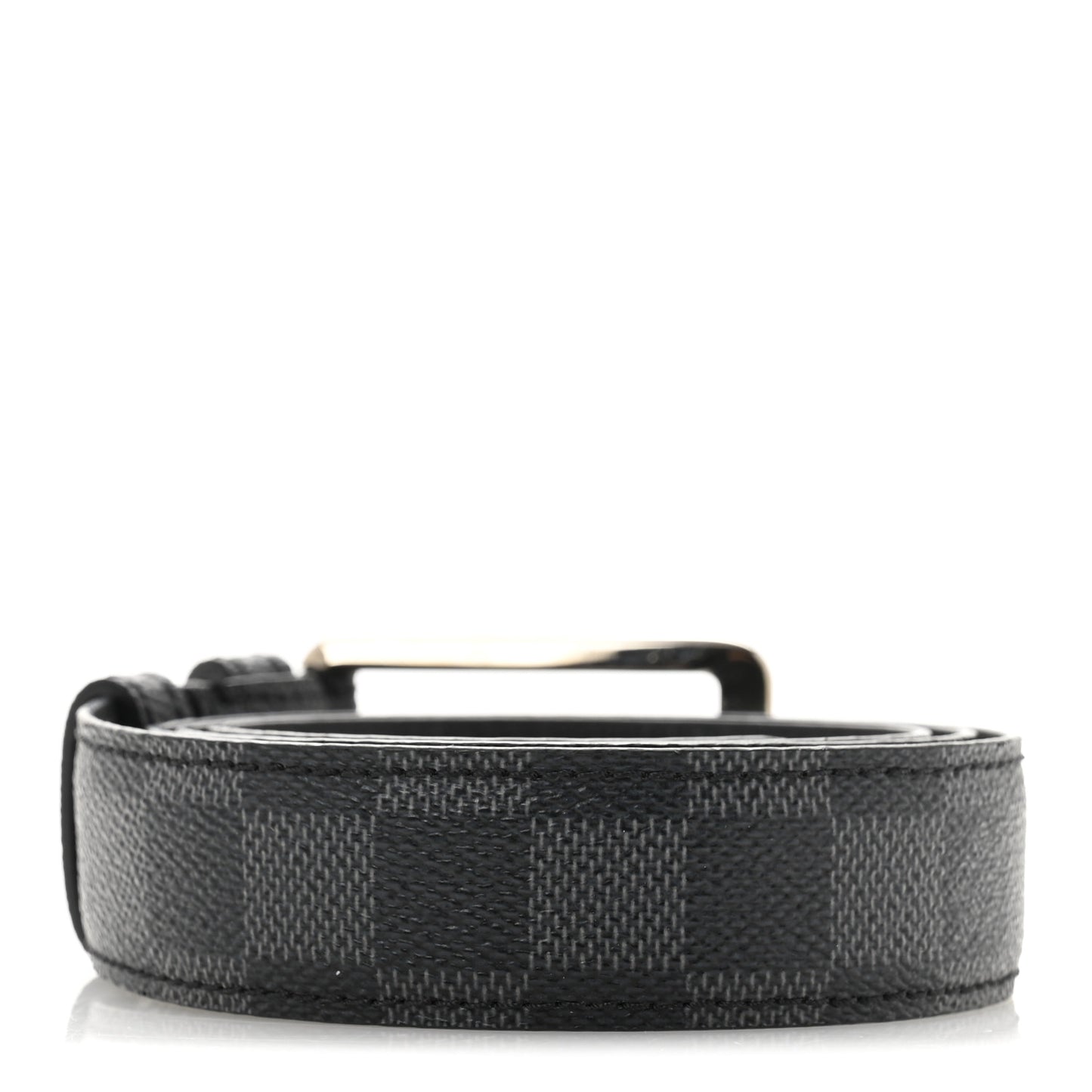 Damier Graphite Calfskin Belt 100 40 Black