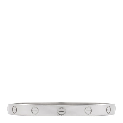 Cartier 18K White Gold LOVE Bracelet 17 1 of 5