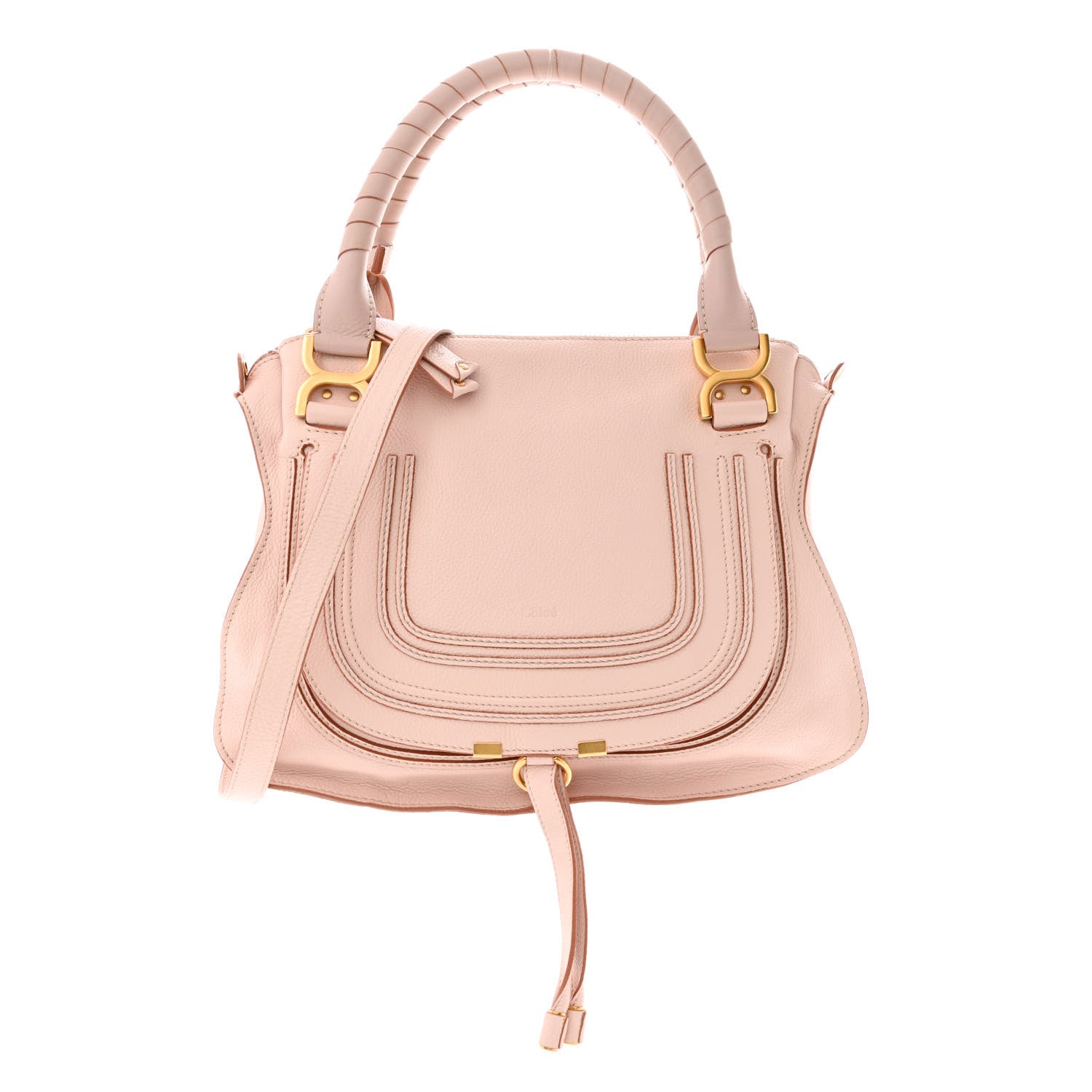 Chloe Calfskin Medium Marcie Satchel Anemone Pink 1 of 12