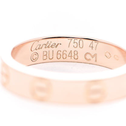 Cartier 18K Pink Gold 3.5mm LOVE Wedding Band Ring 47 4 3 of 3