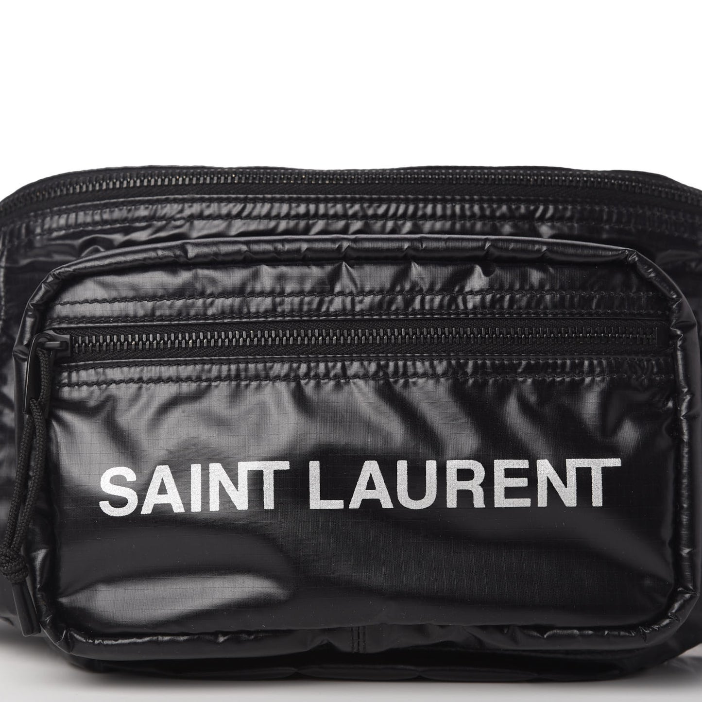 Nylon Logo Ripstop Body Belt Bag Black