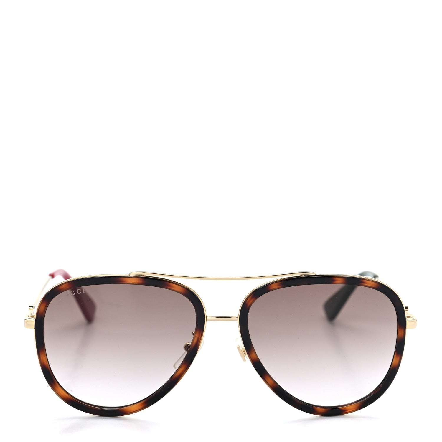 Gucci Acetate Aviator Sunglasses GG0062S Tortoise 2 of 9