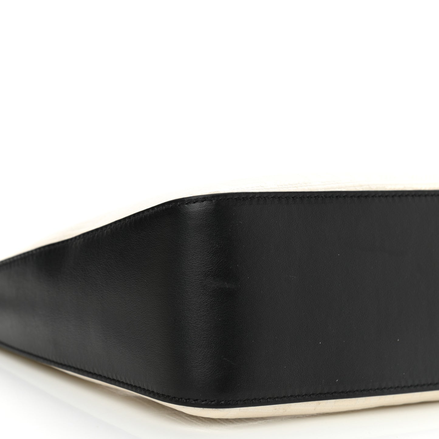 Coated Canvas Logo 4G Embossed Small Moon Cut Out Shoulder Bag Ivory