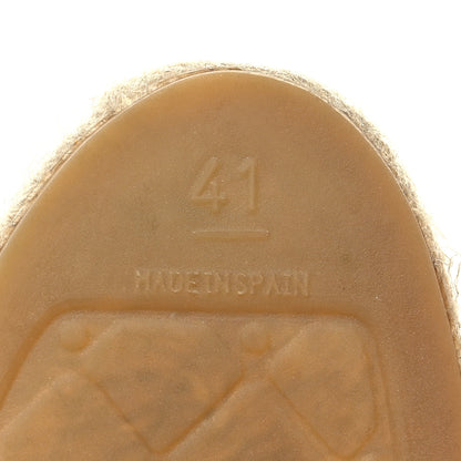 Chanel Lambskin CC Espadrilles 41 Beige Black 7 of 10
