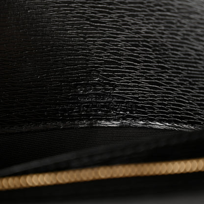 Gucci Calfskin Script Logo Wallet On Chain Black 6 of 10
