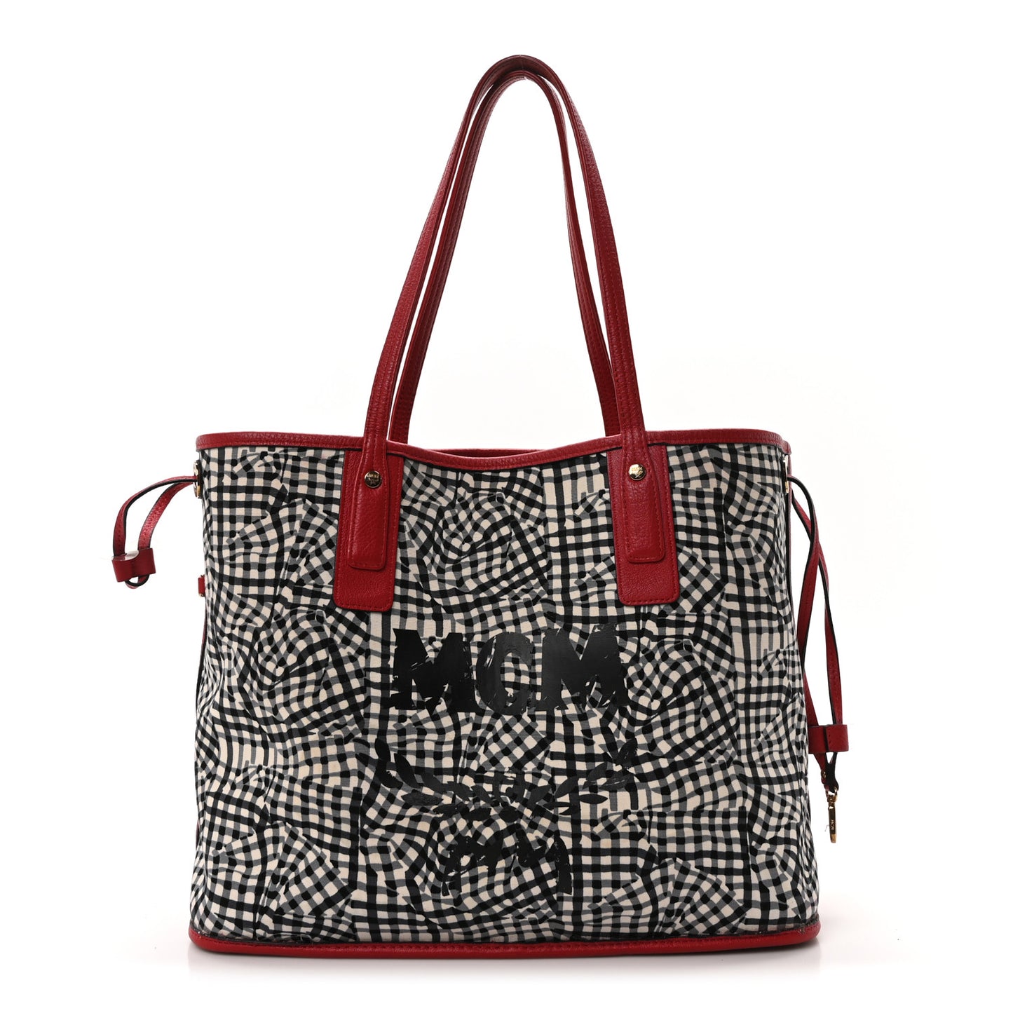 Visetos Medium Liz Reversible Shopper Tote Ruby Red