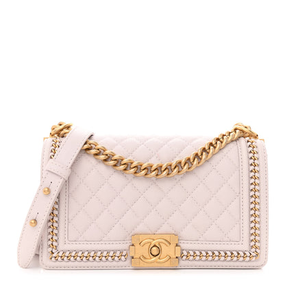 Chanel Caviar Quilted Chain Around Medium Boy Flap Light Purple 1 of 12