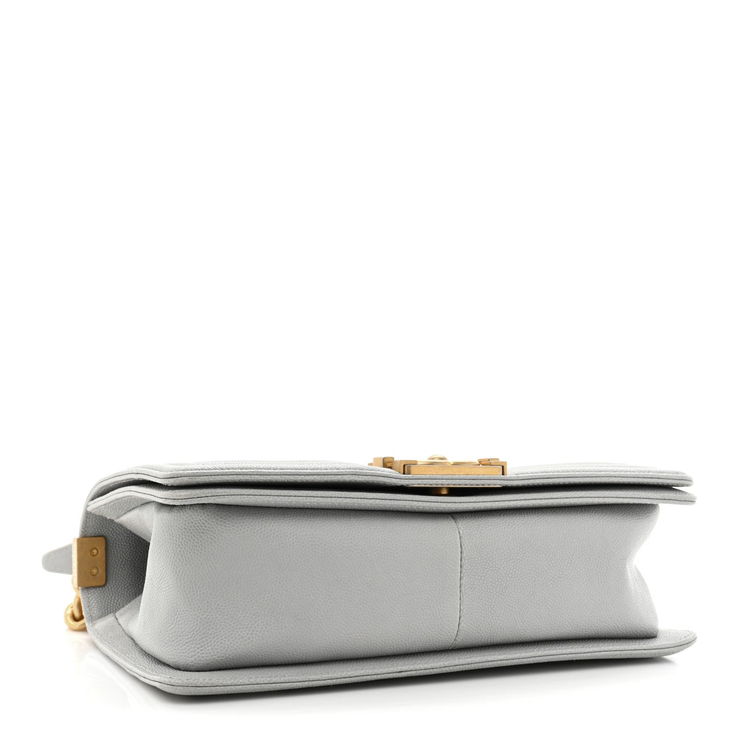 Chanel Caviar Quilted Medium Boy Flap Light Grey 4 of 9