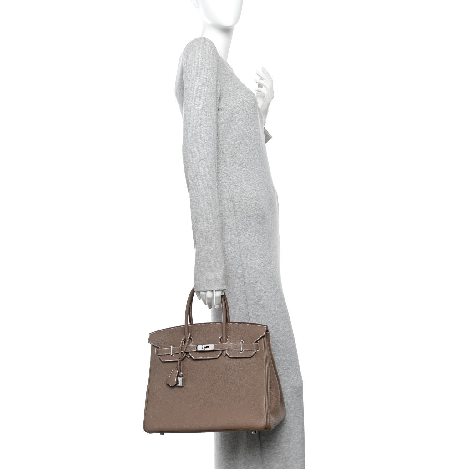 Hermes Togo BIRKIN 35 Etoupe 2 of 10