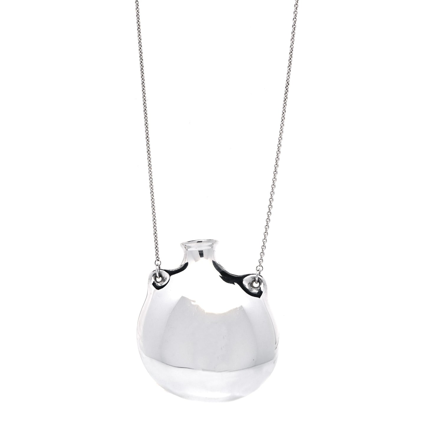 Sterling Silver Elsa Peretti Bottle Pendant Necklace