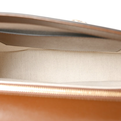 Gucci GG Supreme Monogram Azalea Calfskin Web Medium Horsebit 1955 Shoulder Bag Beige Ebony Brown Sugar 5 of 10