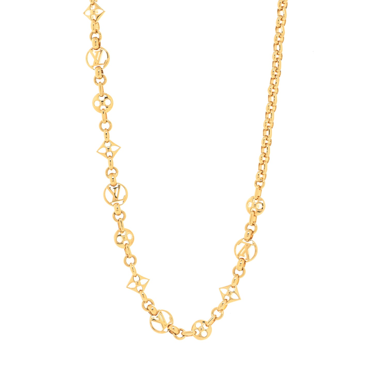 Metal Crazy in Lock Necklace Gold