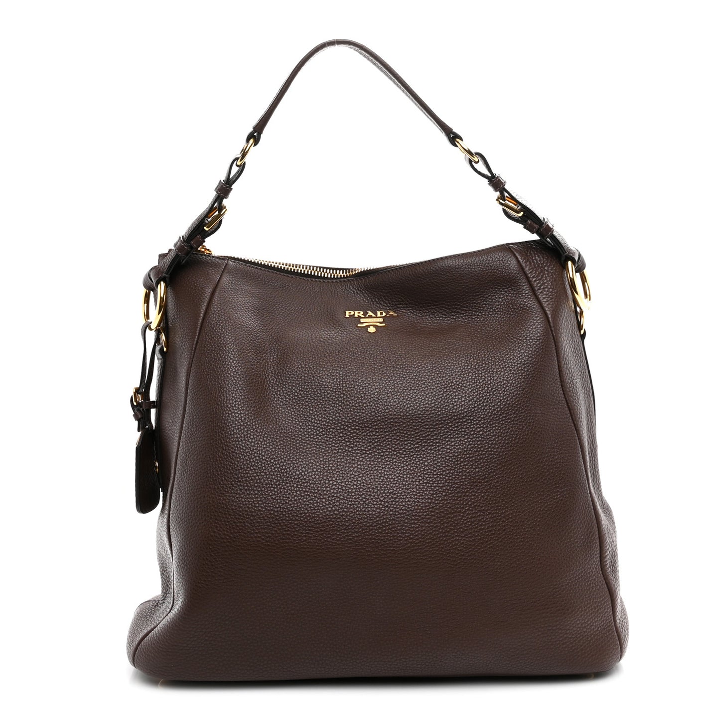 Vitello Daino Shoulder Bag Caffe