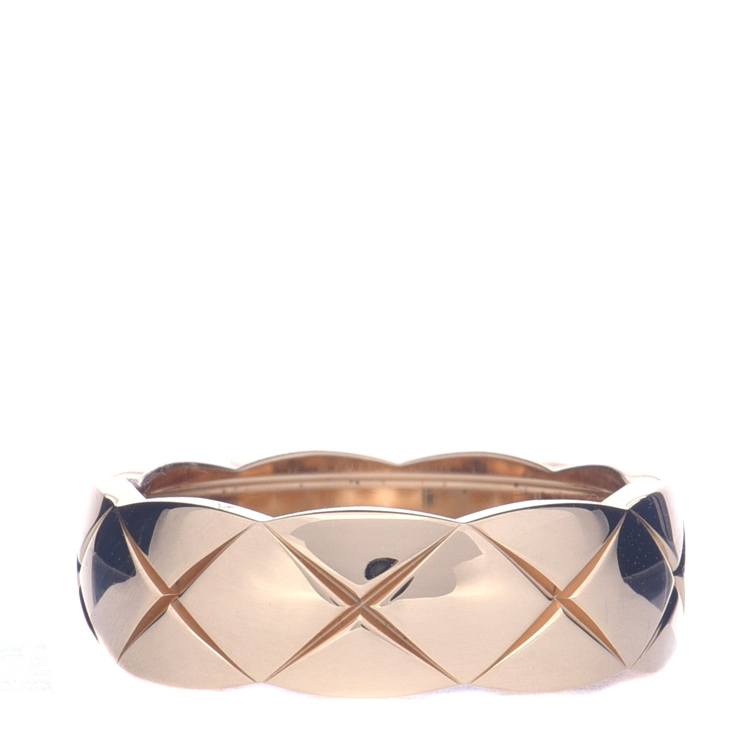 Chanel 18K Yellow Gold Small Coco Crush Ring 55 7.25 3 of 6