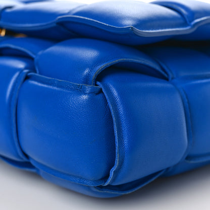 Bottega Veneta Lambskin Maxi Intreccio Padded Chain Cassette Crossbody Bag Cobalt 8 of 9