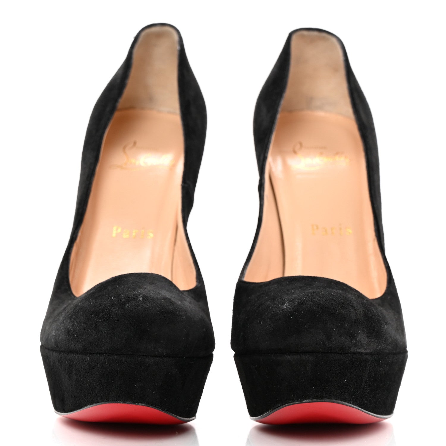 Christian Louboutin Veau Velours Bianca 140 Pumps 38.5 Black 2 of 13