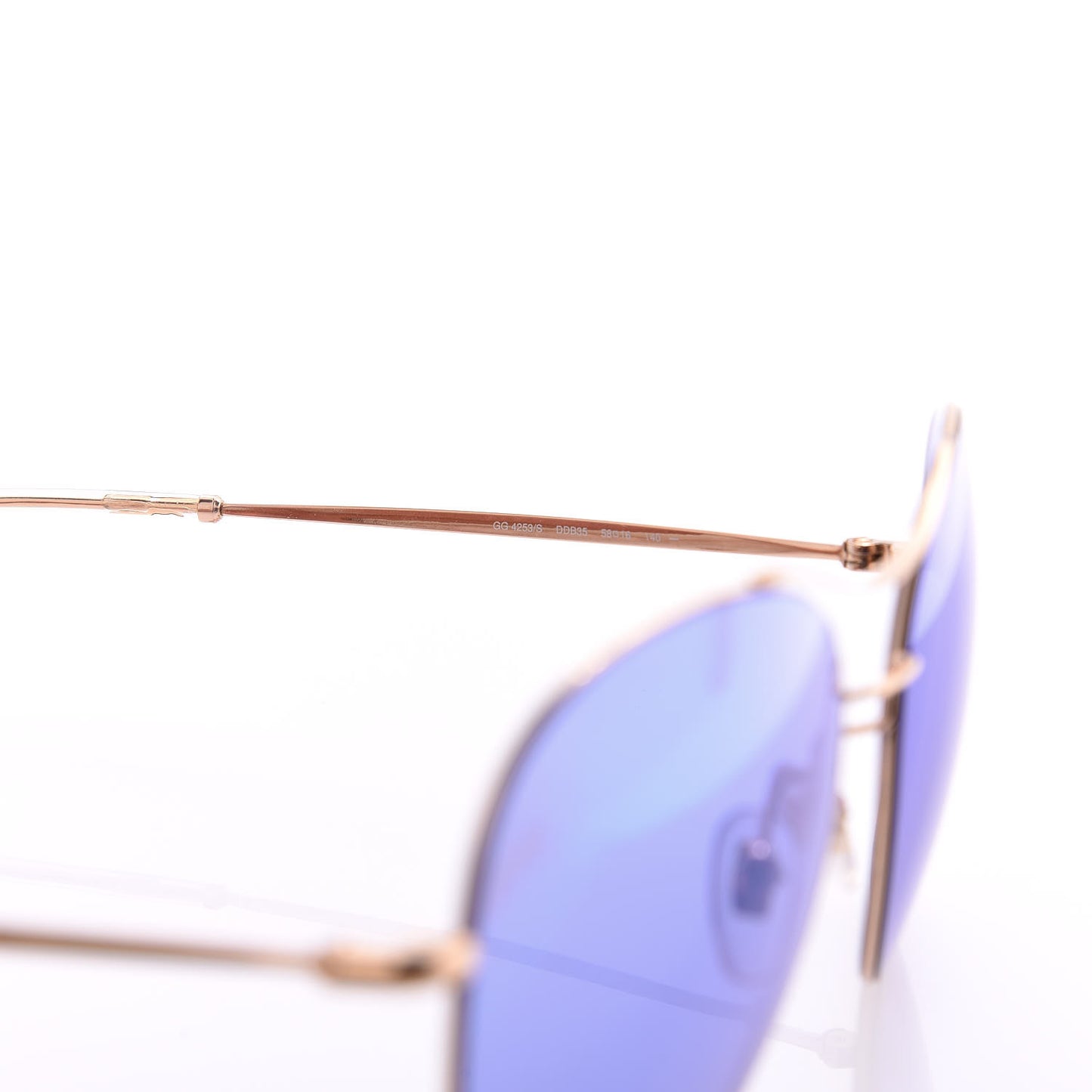 Aviator Sunglasses GG4253S Gold Purple