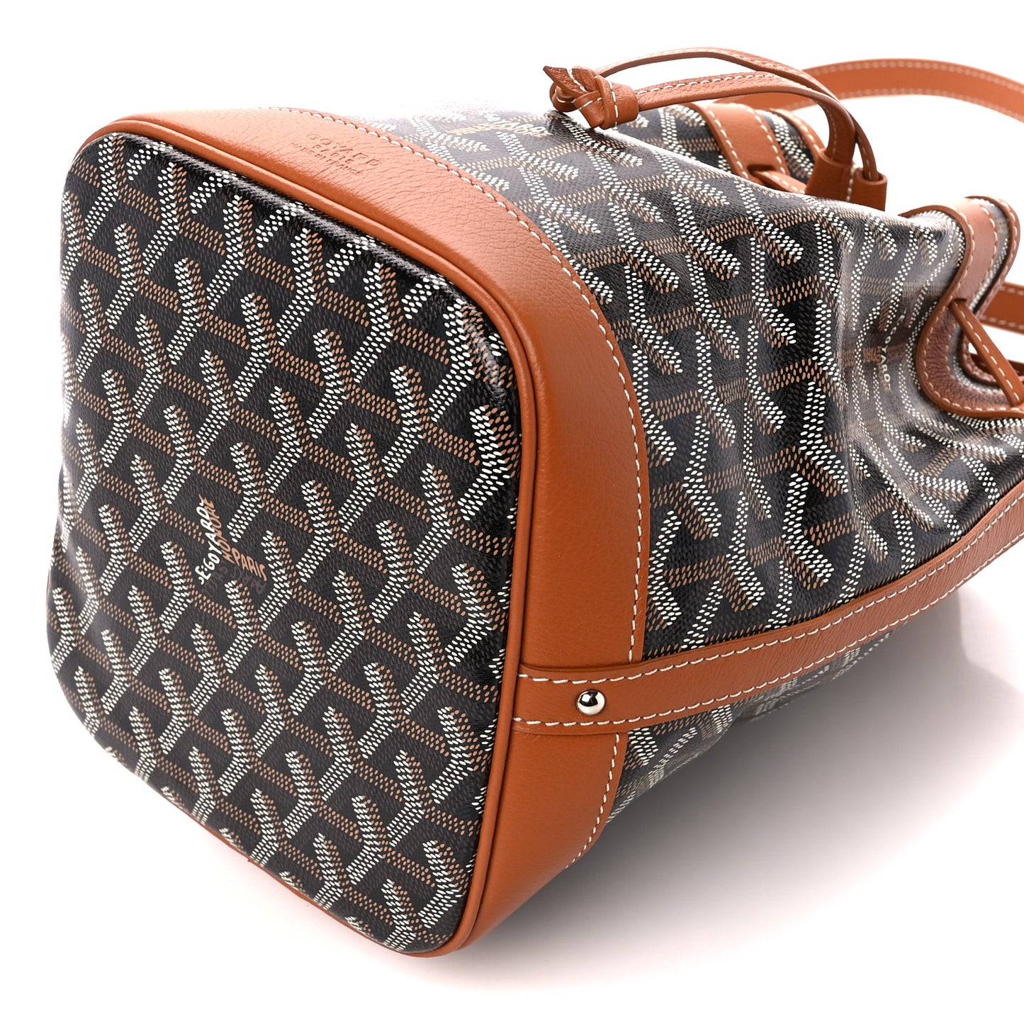 Goyardine Petit Flot Bucket Bag PM Black Gold