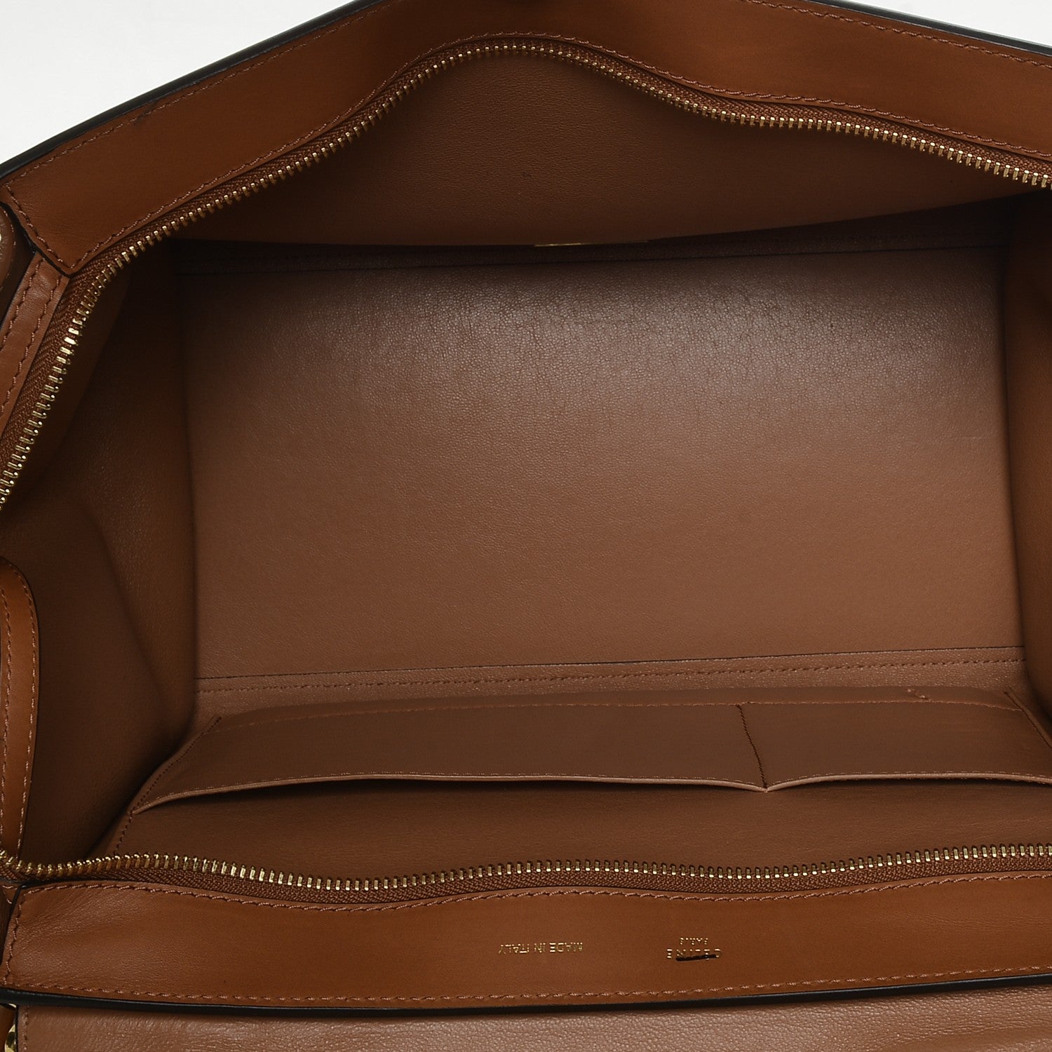 Celine Natural Calfskin Suede Medium Trapeze Tan 5 of 10