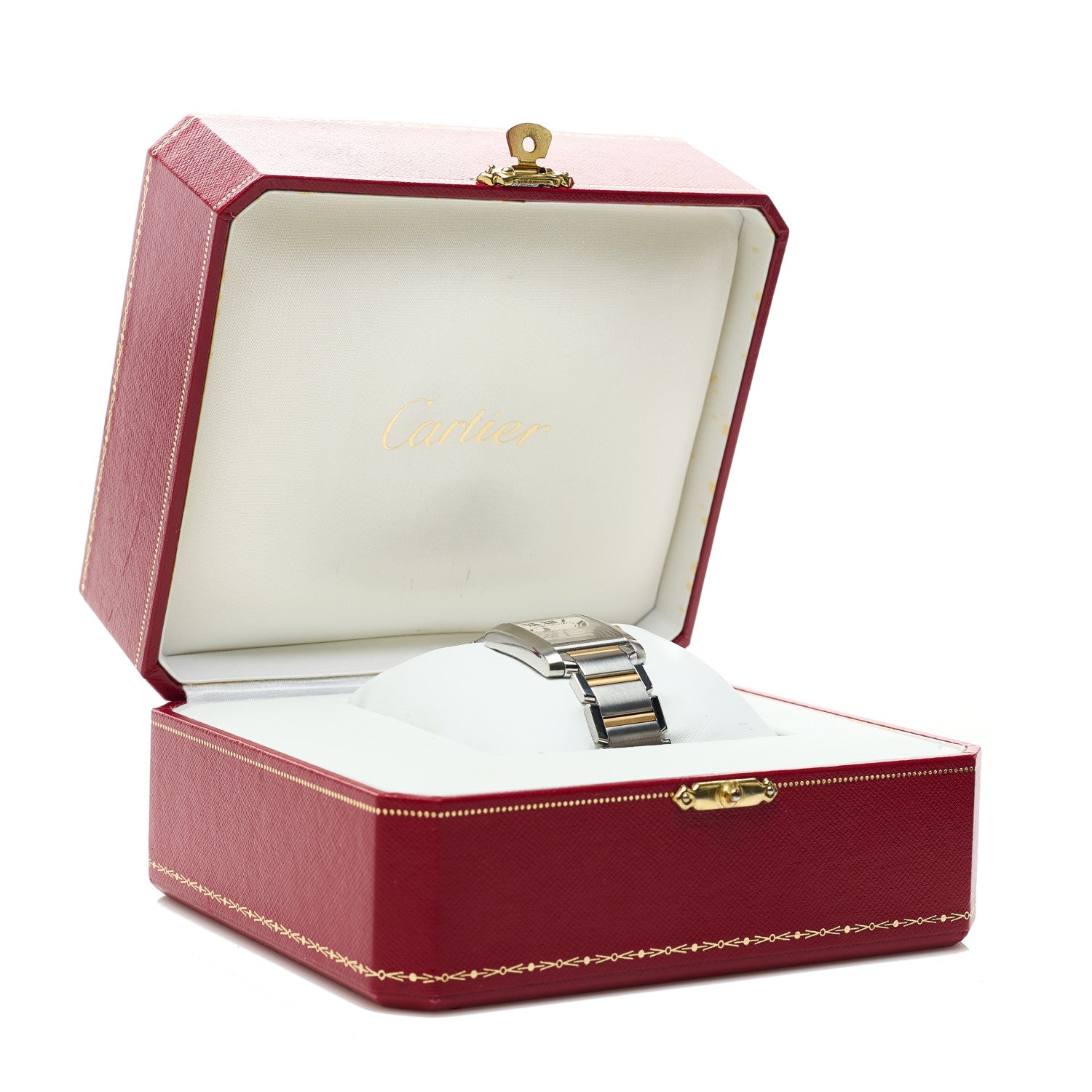 Cartier Stainless Steel 18K Yellow Gold 25mm Tank Francaise Quartz Watch 5 of 5