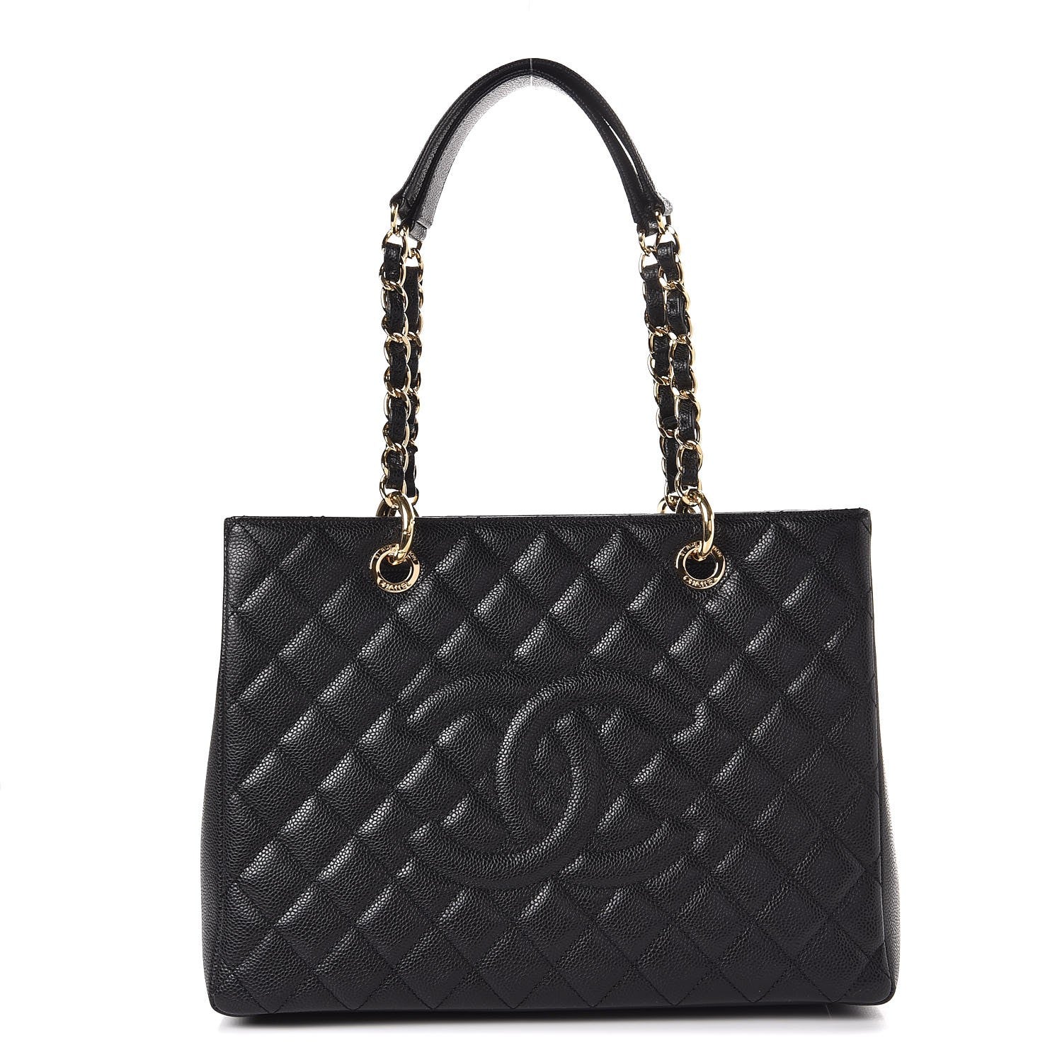 Chanel Caviar Quilted Grand Shopping Tote GST Black 1 of 8