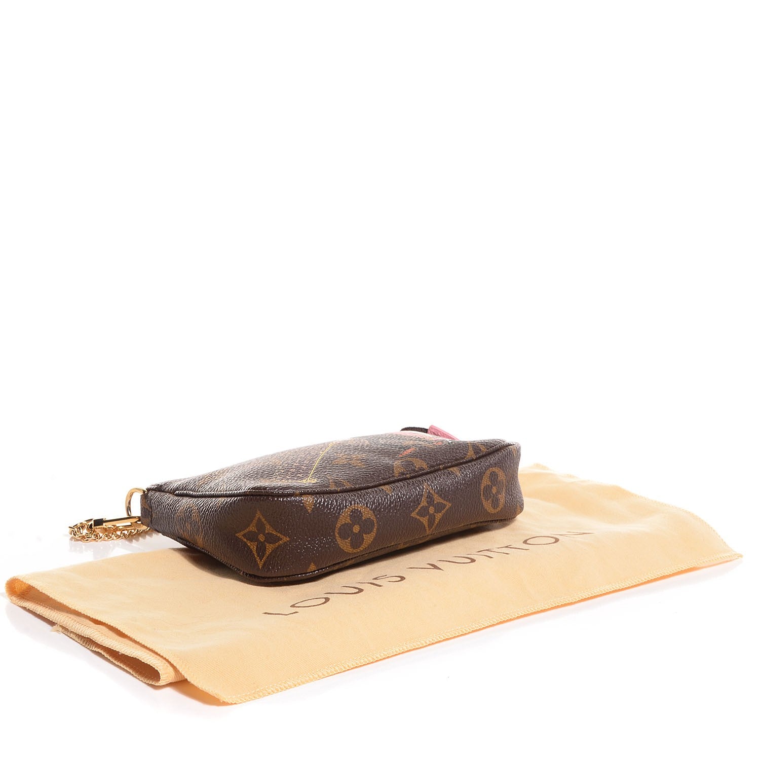 Louis Vuitton Monogram Illustre Mini Pochette Accessories Rose 4 of 7