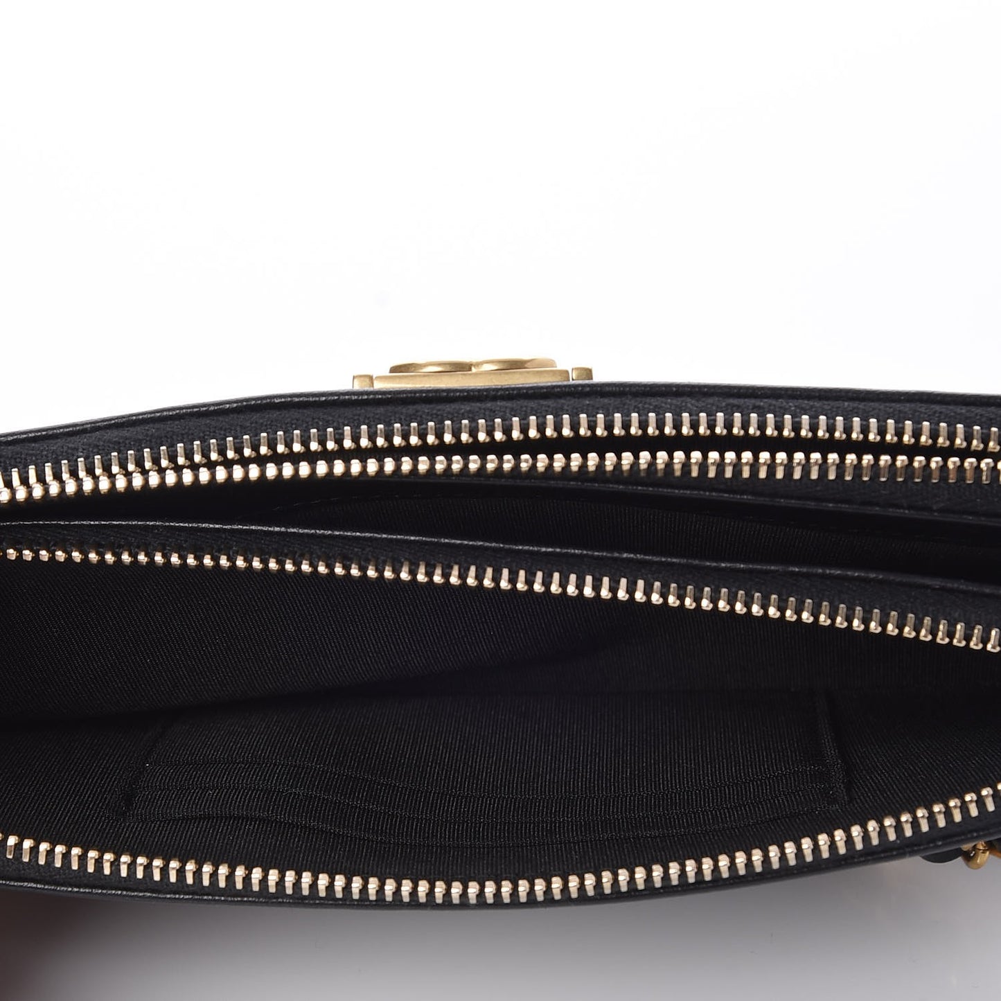 Lambskin Quilted Small Boy Clutch With Chain Black