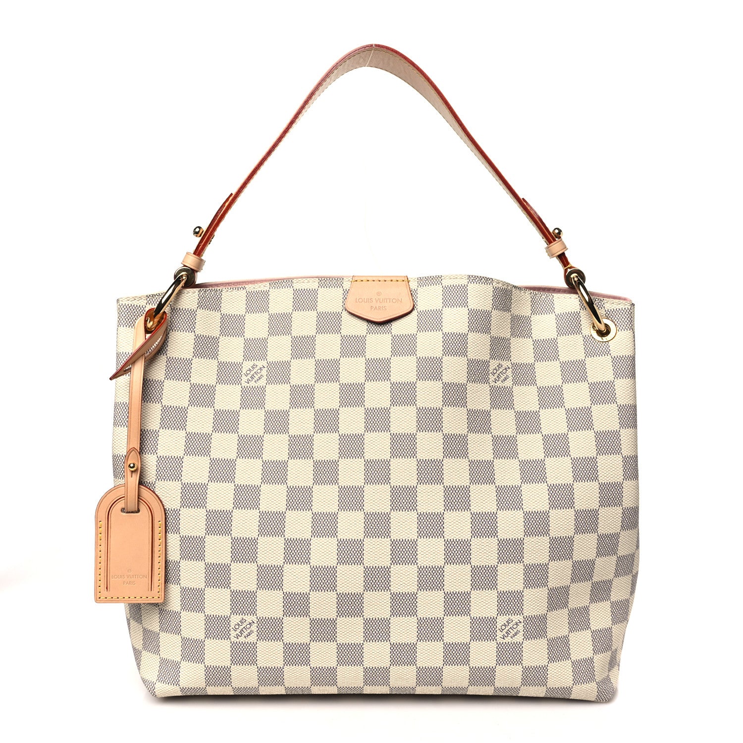 Louis Vuitton Damier Azur Graceful PM Rose Ballerine 1 of 8