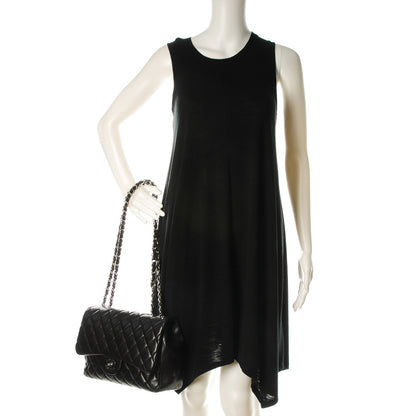 Chanel Lambskin Quilted Jumbo Single Flap Black 2 of 7