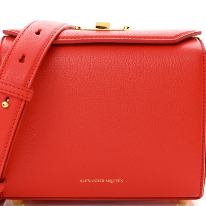 Alexander McQueen Fine Grain Goatskin Box Shoulder Bag 19 Red 8 of 10