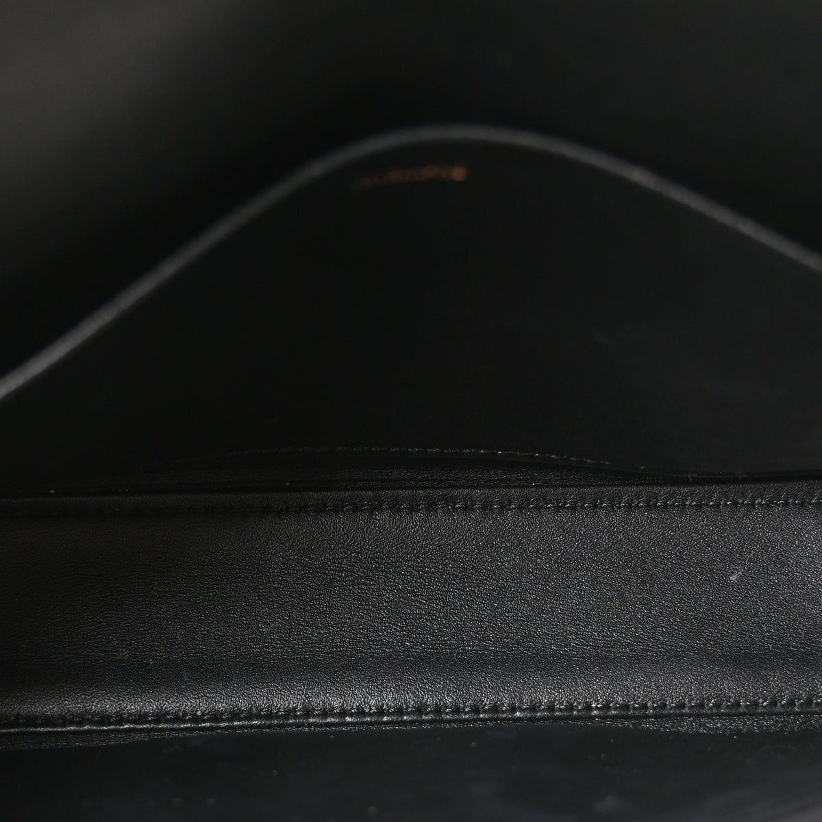 Shiny Calfskin Triomphe Shoulder Bag Black