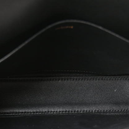 Celine Shiny Calfskin Triomphe Shoulder Bag Black 5 of 10