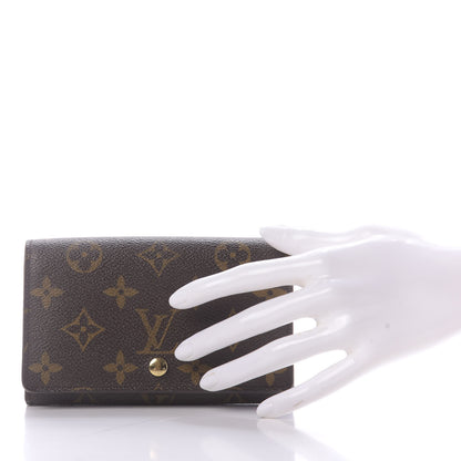 Louis Vuitton Monogram Porte-Monnaie Billets Tresor Wallet 2 of 8