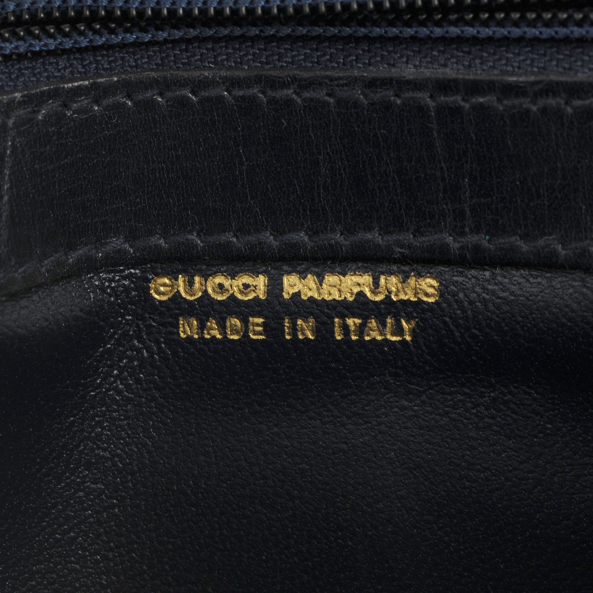 Gucci Monogram Web Cosmetic Case Accessories Pouch Navy 6 of 6
