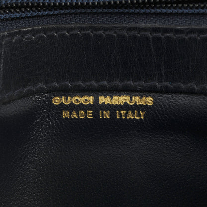 Gucci Monogram Web Cosmetic Case Accessories Pouch Navy 6 of 6