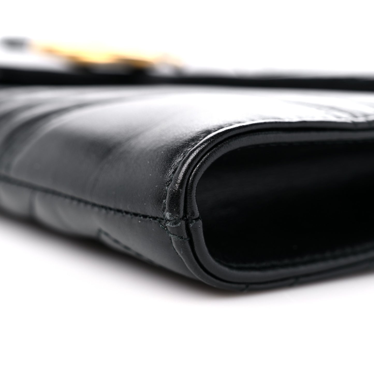Calfskin Matelasse GG Marmont Clutch Black