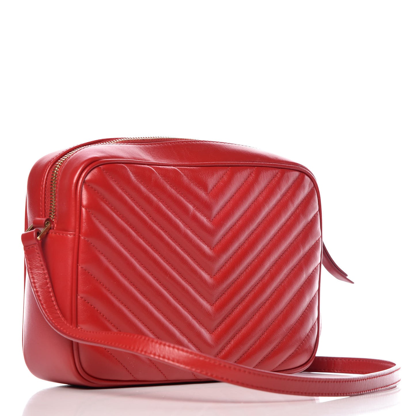Calfskin Matelasse Monogram Lou Camera Bag Rouge Eros