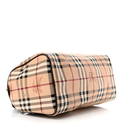 Burberry Haymarket Check Small Chester Bowling Bag Chocolate 4 of 10