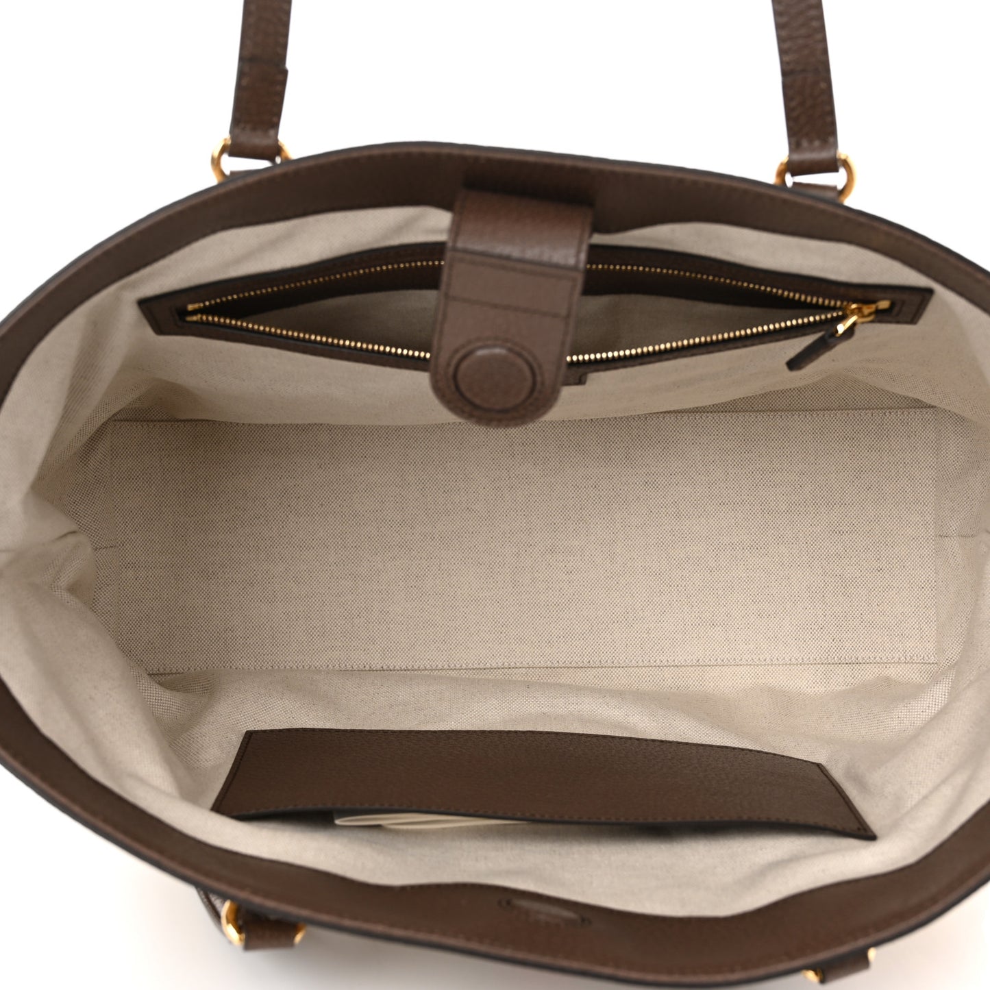 Monogram Jumbo GG Textured Dollar Calfskin Web Medium Ophidia Shopping Tote Camel Ebony