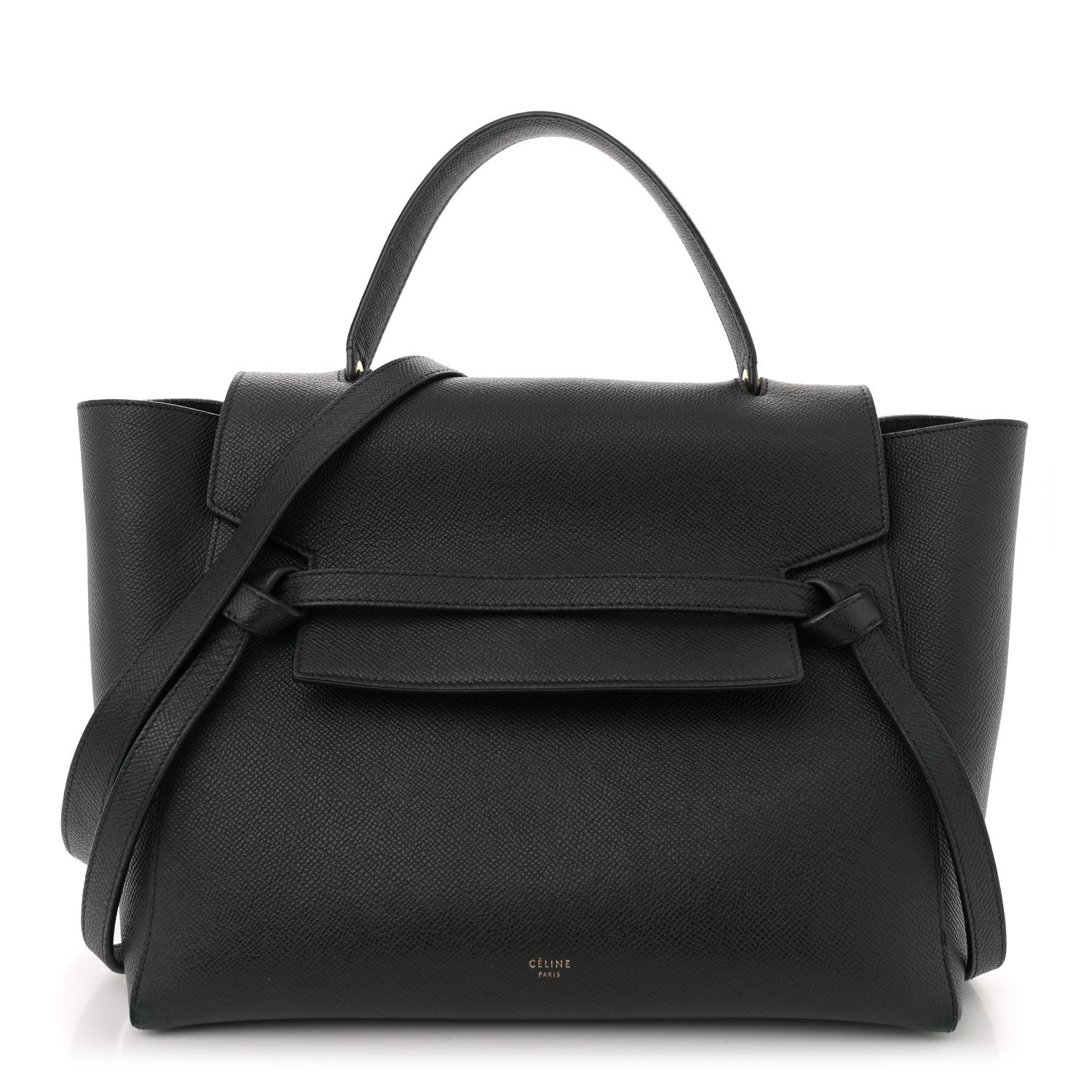 Celine Grained Calfskin Mini Belt Bag Black 1 of 12