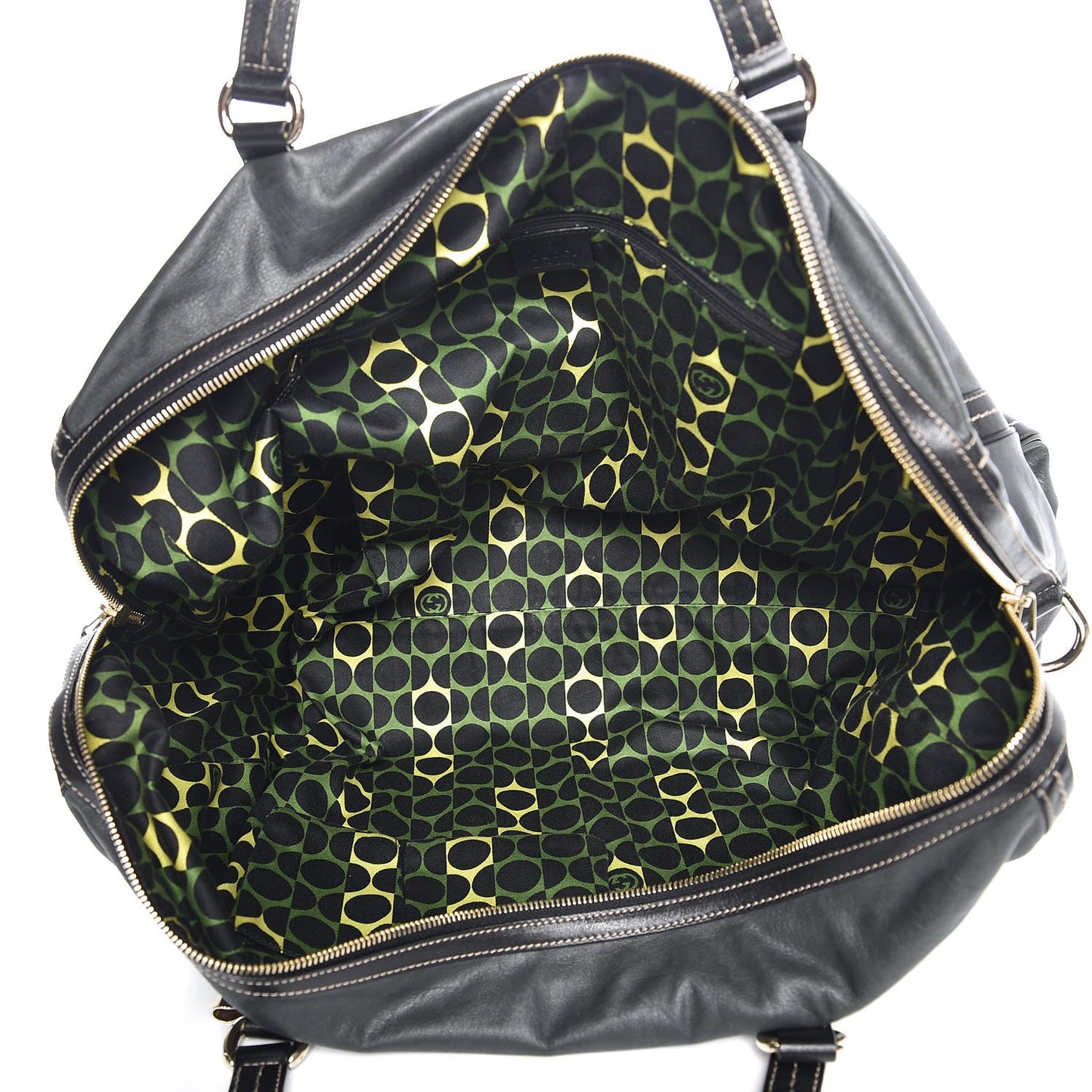 Calfskin Duchessa Large Boston Tote Bag Black