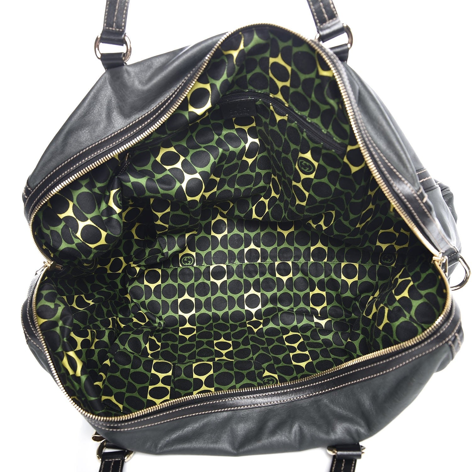 Gucci Calfskin Duchessa Large Boston Tote Bag Black 5 of 7