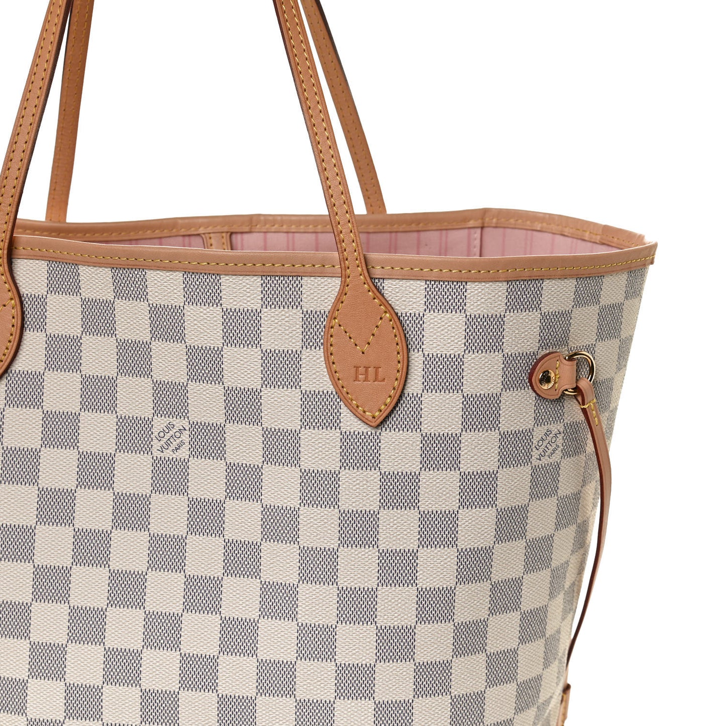 Damier Azur Neo Neverfull MM Rose Ballerine