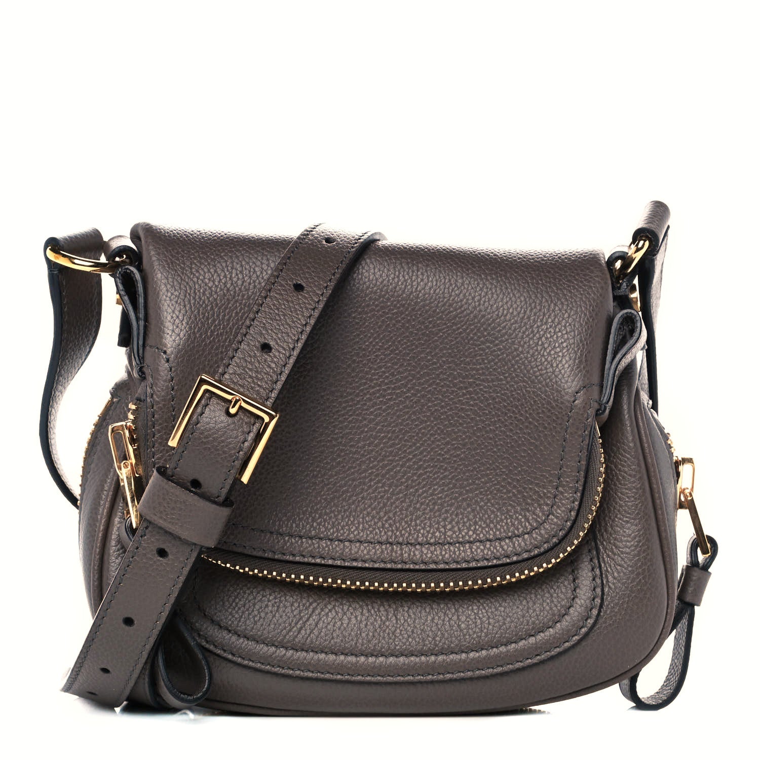 Tom Ford Calfskin Mini Jennifer Crossbody Bag Grey 1 of 11
